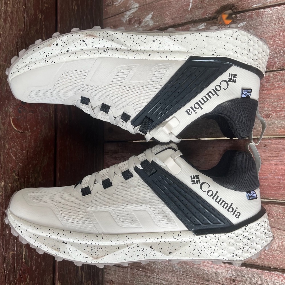 Columbia Facet 75 OutDry Waterproof Hiking Shoes Mens 12 White Black BM8538-278